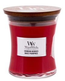 Svece, aromātiskā WoodWick Crimson Berries, 65 h, 275 g, 120 mm x 98 mm