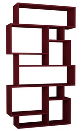 Riiul Kalune Design Karmato, punane, 96 cm x 25.5 cm x 168.5 cm