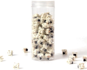 Выключатель Keychron Gateron Silent Switch Set 110 pcs, прозрачный/черный
