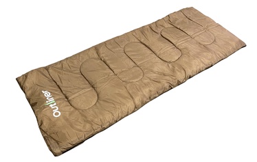 Спальный мешок Outliner, коричневый, правый, 190 см