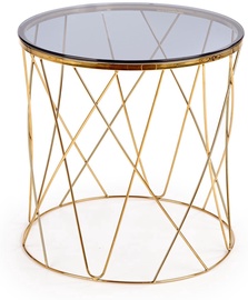 Kafijas galdiņš Selena, zelta, 55 cm x 55 cm x 55 cm