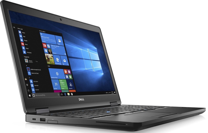 Sülearvuti Dell Latitude 5580, taastatud, ümberpakendatud, Intel® Core™ i5-6200U, 16 GB, 256 GB, 15.6 ", Intel HD, must, en