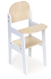 Mēbeles EcoToys Wooden Doll High Chair MSP2182