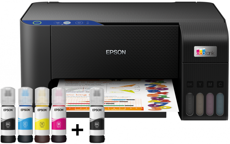 Daudzfunkciju printeris Epson ECOTANK L3211, tintes, krāsains