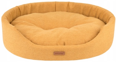 Кровать для животных Amiplay Montana Oval, желтый, 72x63x16 см