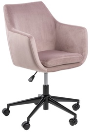 Biroja krēsls Home4you Nora 61390, 58 x 58 x 91.5 cm, rozā