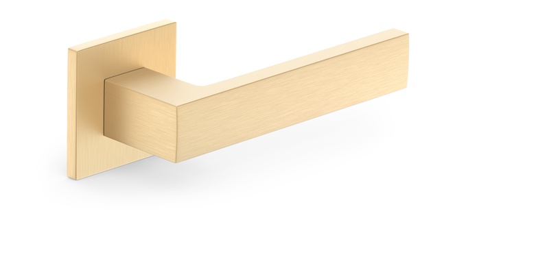 Дверная ручка, комнатные Metal-Bud Q Slim Brushed Gold CUBE Q SLIM, золотой