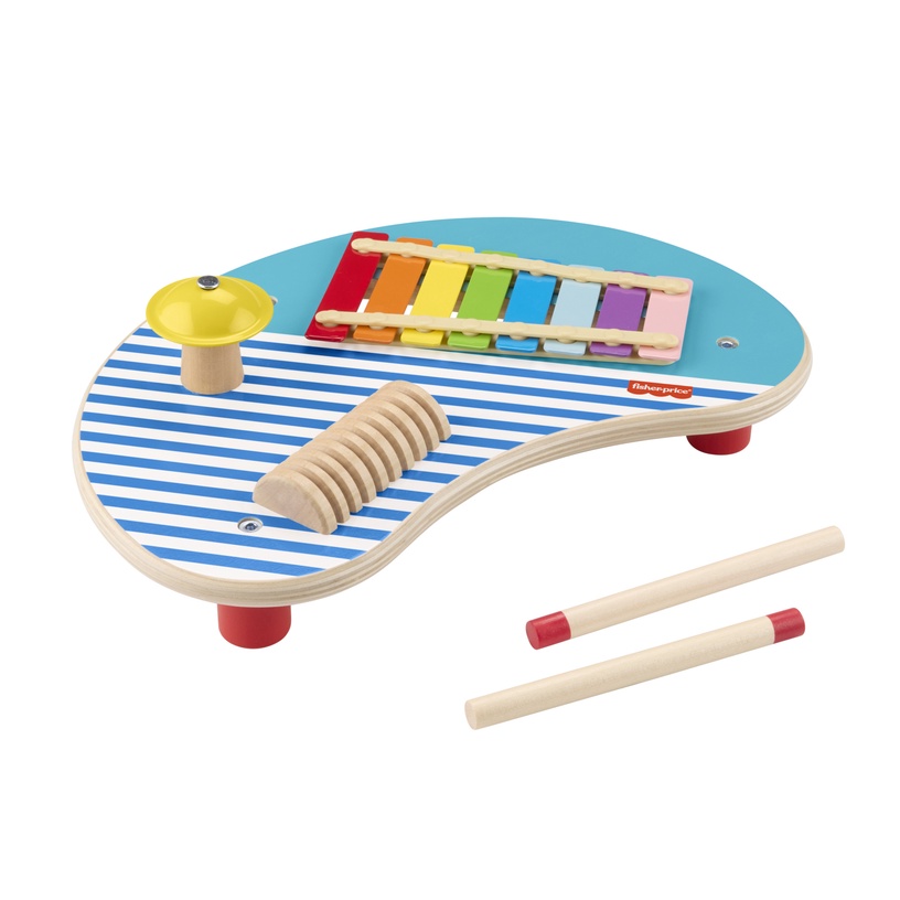 Puidust muusikariistade komplekt, muusikaline laud Fisher Price 3in1