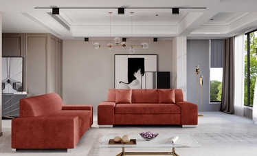 Комплект мягкой мебели Porto 2 + 3 Dora 63, комнатные, красный