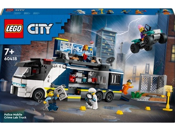 Konstruktors LEGO® City Police Policijas mobilās kriminālās laboratorijas auto 60418