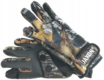 Cimdi pirkstaiņi Jaxon Neoprene Gloves 3301052, pieaugušajiem, neoprēns, brūna/melna/zaļa, XL