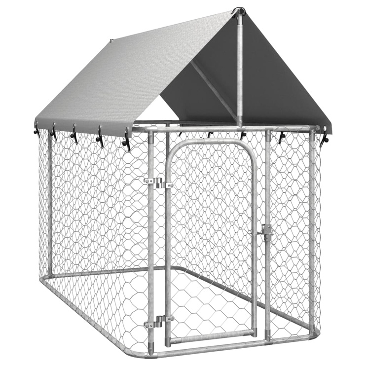 Kennel VLX, 200 x 100 x 150 cm, tsingitud teras/polüeteen