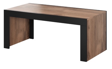 Kafijas galdiņš Cama Meble Mila, melna/ozola, 1200 mm x 600 mm x 500 mm