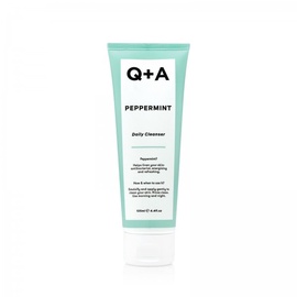 Sejas tīrīšanas līdzeklis sievietēm Q+A Peppermint Daily Cleanser, 125 ml