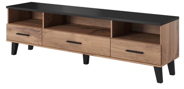 TV-laud Cama Meble Lotta, must/tamm, 1800 mm x 400 mm x 530 mm