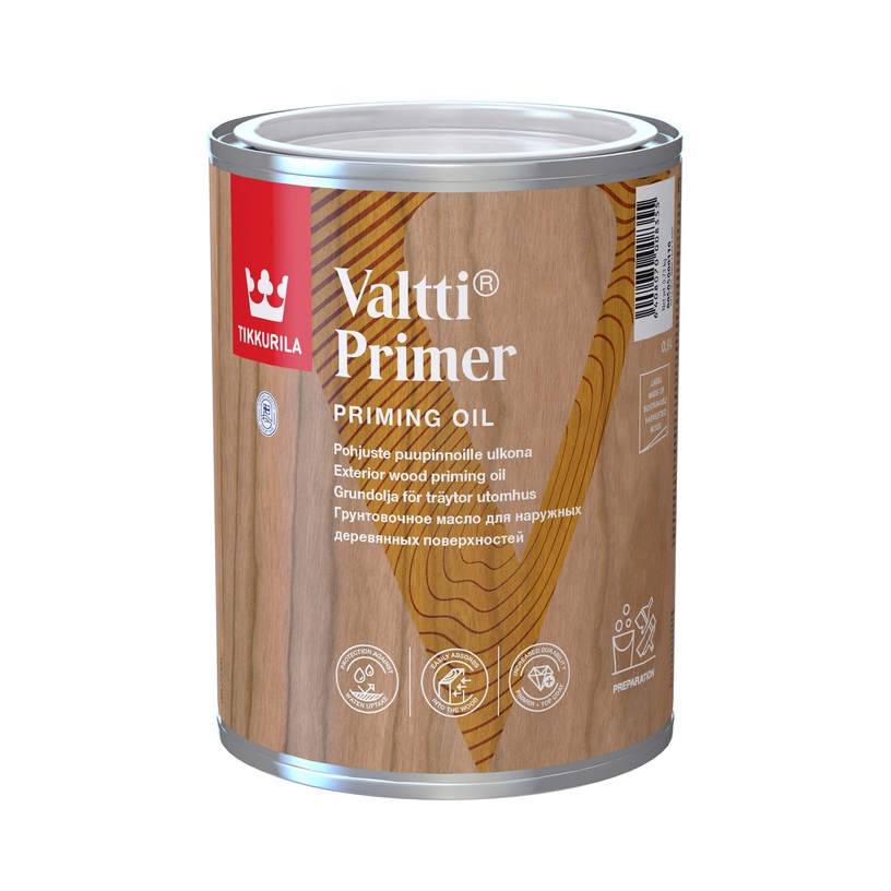 Puiduimmuti Tikkurila Valtti Primer, värvitu, 0.9 l