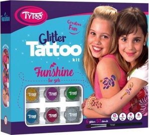 Rinkinys tatuiruotėms Dante Glitter Tattoo 01836