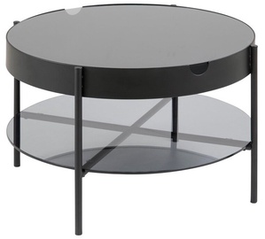 Журнальный столик Tipton 80388, черный, 75 см x 75 см x 45 см