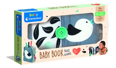 Knygelė Clementoni Baby Book Black & White 17322, 16 cm, įvairių spalvų