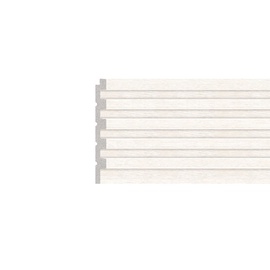 Apdares dēlis Domoletti Small White, 260 cm x 12.2 cm x 1.2 cm