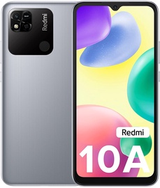Мобильный телефон Xiaomi Redmi 10A, серебристый, 3GB/64GB