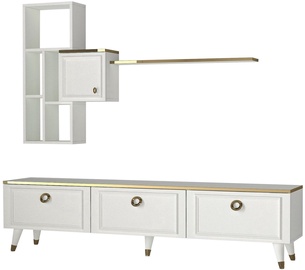 Комплект мебели для гостиной Kalune Design Kornelya, комнатные, золотой/белый