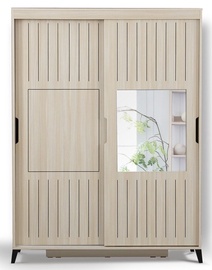 Spinta Kalune Design Fuga 130, ąžuolo, 60 cm x 130 cm x 216 cm, su veidrodžiu