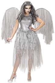 Kostüüm täiskasvanutele ingel Widmann Dark Angel, hall, polüester, S