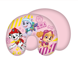 Kelioninė pagalvė Paw Patrol Play, rožinė, 28 cm x 33 cm