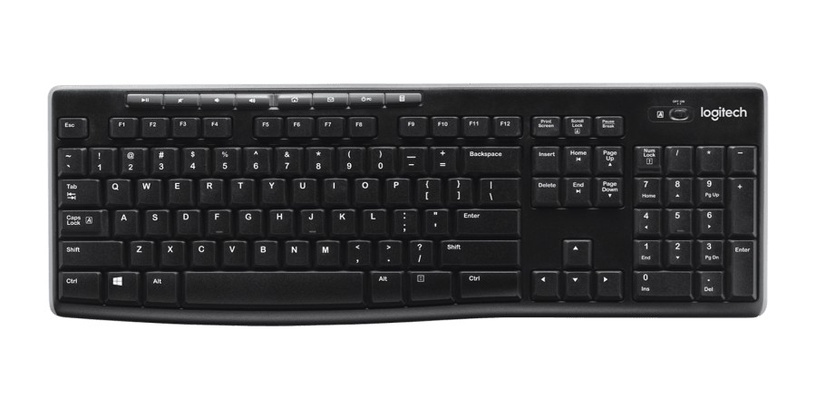 Klaviatuur Logitech K270 INT, EN, must, juhtmeta