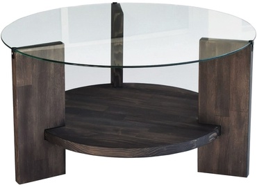 Журнальный столик Kalune Design Mondo, антрацитовый, 75 см x 75 см x 40 см