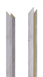 Ukseleng Domoletti, 209.5 cm x 14 - 18 cm x 2 cm, vasakpoolne, hall tamm