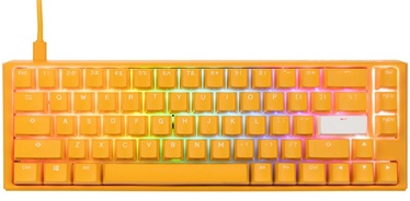 Klaviatūra Ducky One 3 Yellow One 3 Yellow SF Cherry MX Black Anglų (US), balta/geltona