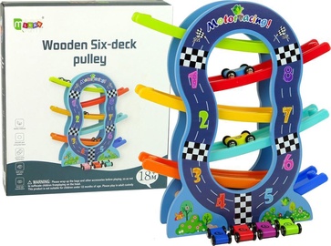 Autotrase LEAN Toys Wooden Six Deck Pulley 10157