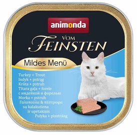 Влажный корм для кошек Animonda Vom Feinsten Turkey Trout, индюшатина/форель, 0.1 кг