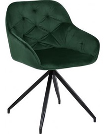 Стул для столовой Home4you Brit 10386, темно-зеленый, 55 см x 53 см x 107 см
