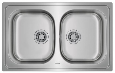 Кухонная раковина Teka UNIVERSE 80 T-XM 2B BW W / WO / OVF PAL / CAR (MTX), cталь, 500 мм x 790 мм