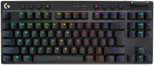 Klaviatuur Logitech G Pro X TKL GL Tacticle, EN, must, juhtmeta