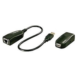 Соединение Lindy USB 2.0, RJ-45, 50 м, черный