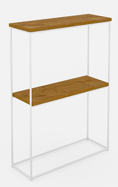 Konsoollaud ADRK Velo, pruun/valge, 20 cm x 60 cm x 80 cm