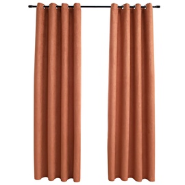 Ночные шторы VLX With Metal Rings 134472, oранжевый, 140 см x 245 см