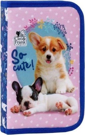 Пенал Derform Cleo & Frank, 200 мм x 130 мм, розовый/многоцветный