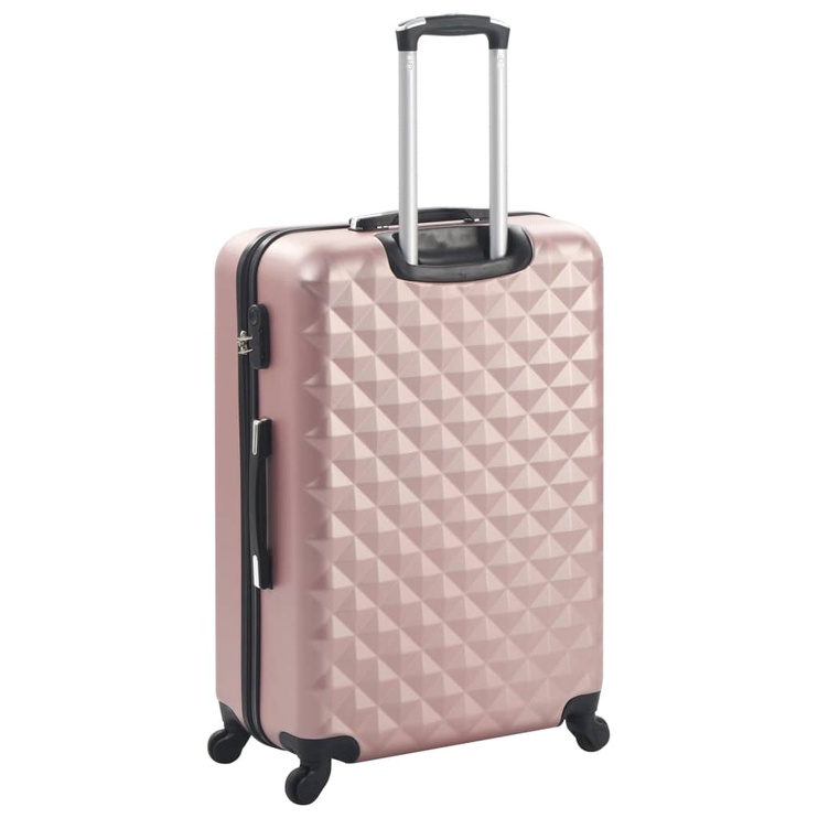Koferu komplekts VLX Hardcase 3pcs 91888, rozā, 760 x 480 x 280 mm