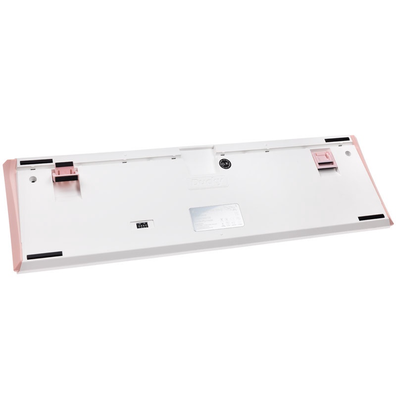 Klaviatuur Ducky One 3 Gossamer Cherry MX Silent Red, EN, valge/roosa