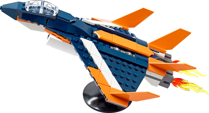 Konstruktors LEGO® Creator 3 v 1 Virsskaņas reaktīvā lidmašīna 31126