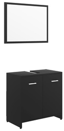 Vannitoa mööblikomplekt VLX 802580, must, 33 x 60 cm x 58 cm