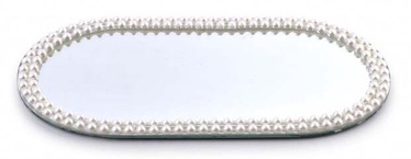 Поднос Mondex Margot Pearl HTRJ4829, стекло, 1 см, серебристый