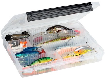 Makšķerēšanas kaste Jaxon Fishing Box RH-182, 25 cm, caurspīdīga