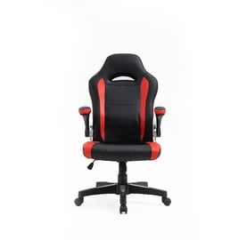 Офисный стул Domoletti 2626, 48 x 53 x 110 - 120 см, черный/красный