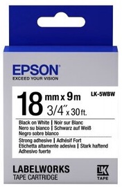 Этикет-лента для принтеров Epson LK-5WBW, 9000 см